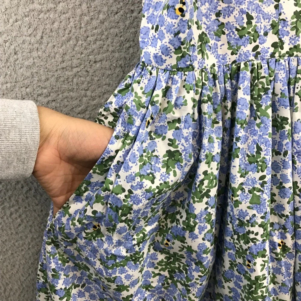 New Hearts and Found Floral Puff Sleeve Sweetheart Neckline Mini Dress XXL - Picture 4 of 13